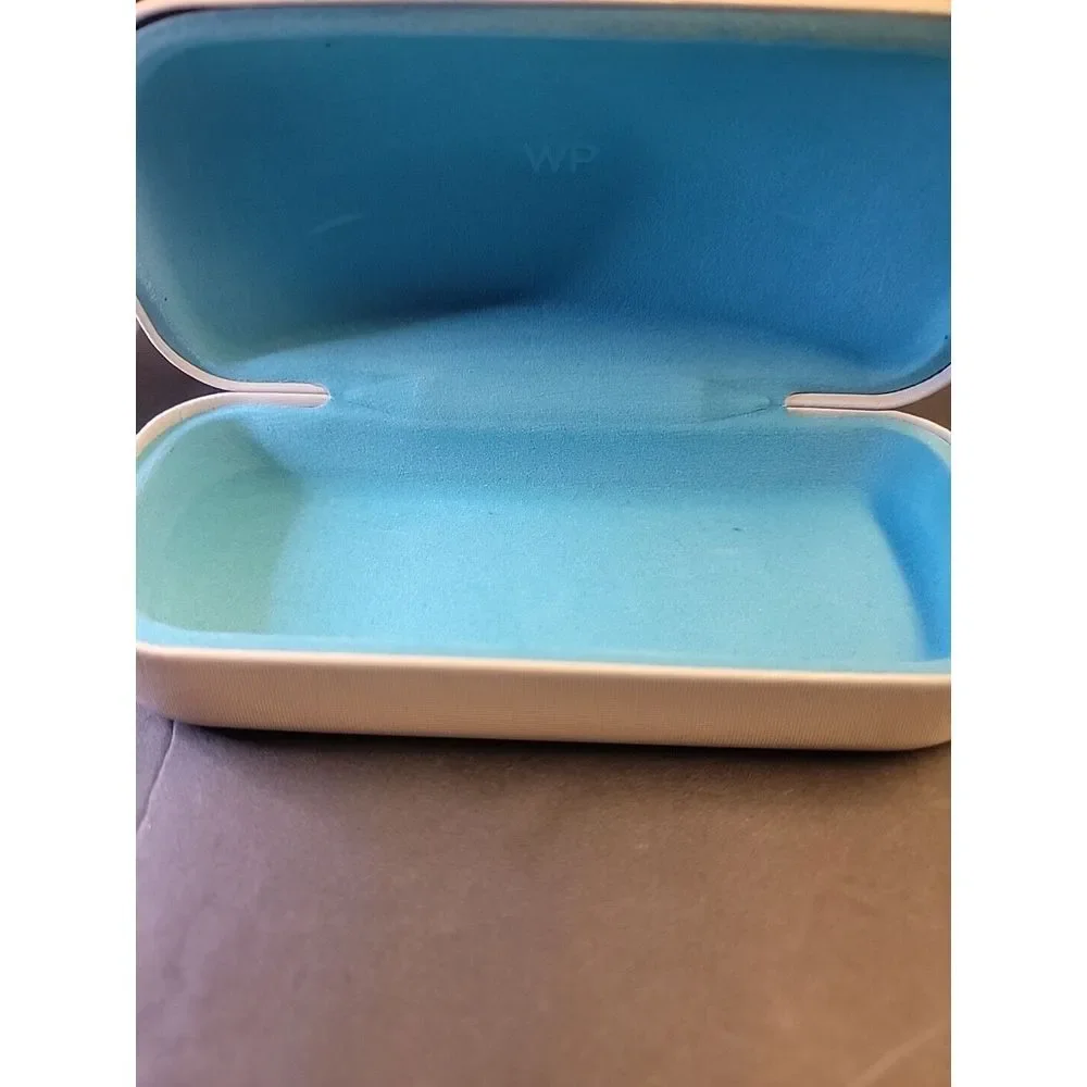 Warby Parker Magnetic Hard Shell‎ Eye Glasses Case Off White Empty Case Only